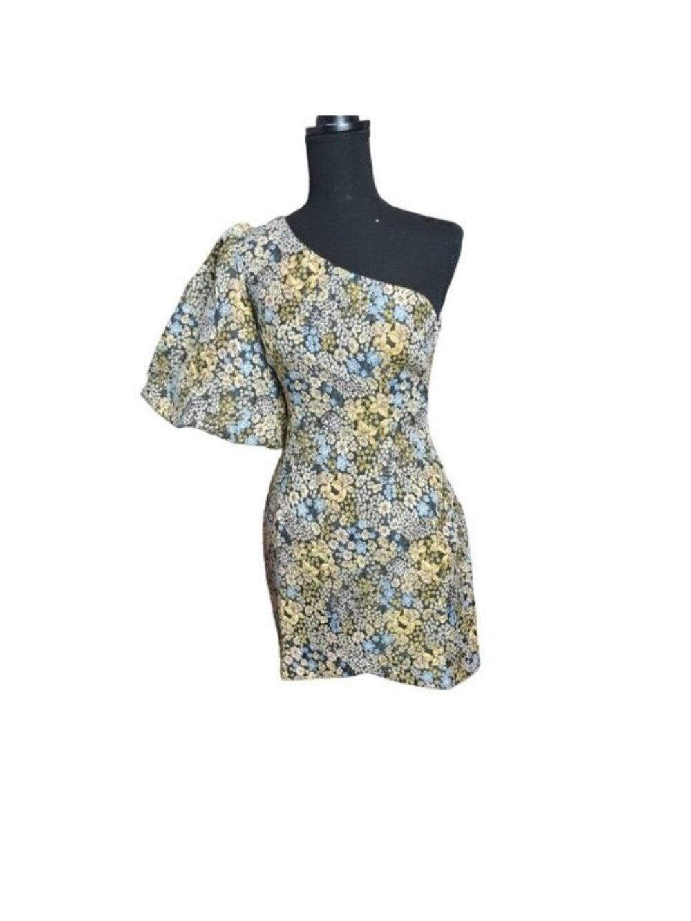 Atoir Dare To Love Dress Cameo Bloom Puff Sleeve Off Shoulder Women's Size 4
